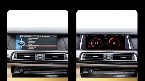 Màn hình DVD Android xe BMW 7 Series CIC (F01 F02) 2009-2012 | Màn nguyên khối Flycar